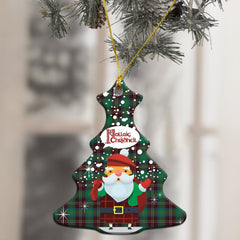 Chisholm Hunting Ancient Tartan Christmas Ceramic Ornament - Santa Style