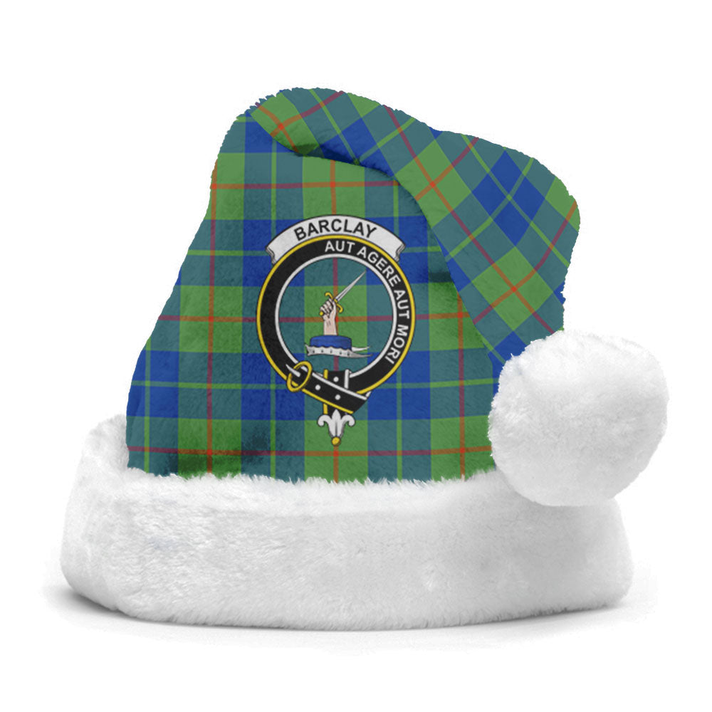 Barclay Hunting Ancient Tartan Crest Christmas Hat