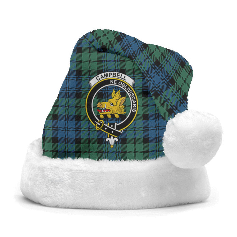 Campbell Ancient 02 Tartan Crest Christmas Hat