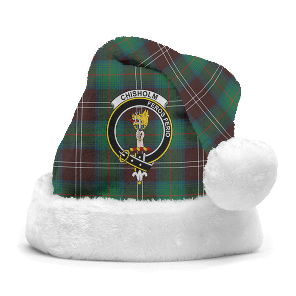 Chisholm Hunting Ancient Tartan Crest Christmas Hat