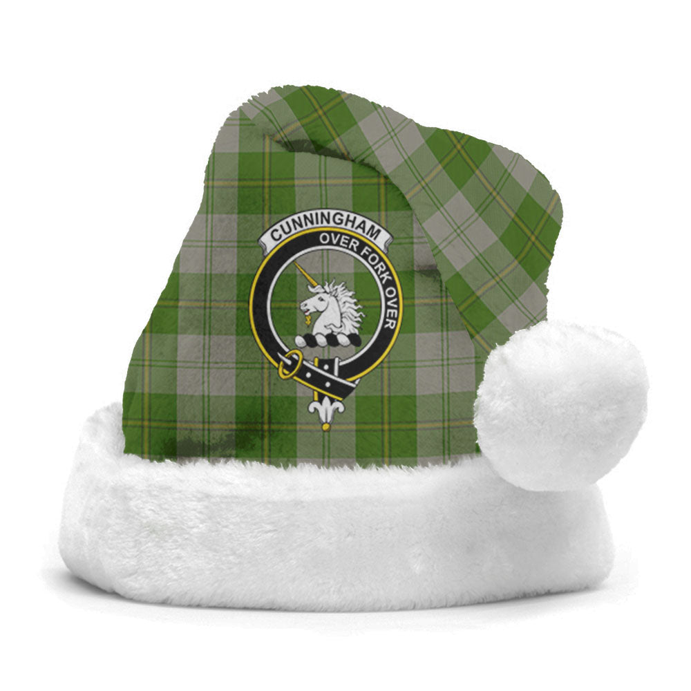 Cunningham Dress Green Dancers Tartan Crest Christmas Hat