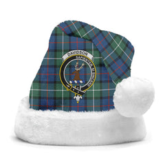 Davidson of Tulloch Tartan Crest Christmas Hat