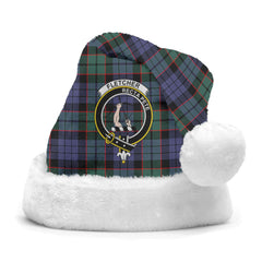 Fletcher Modern Tartan Crest Christmas Hat