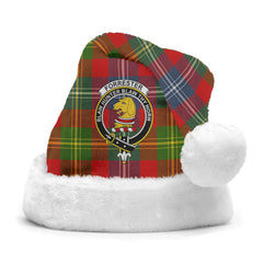 Forrester Tartan Crest Christmas Hat
