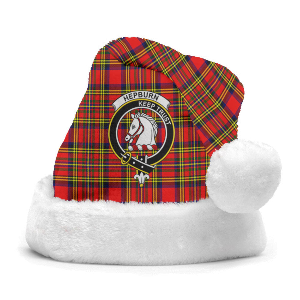 Hepburn Tartan Crest Christmas Hat