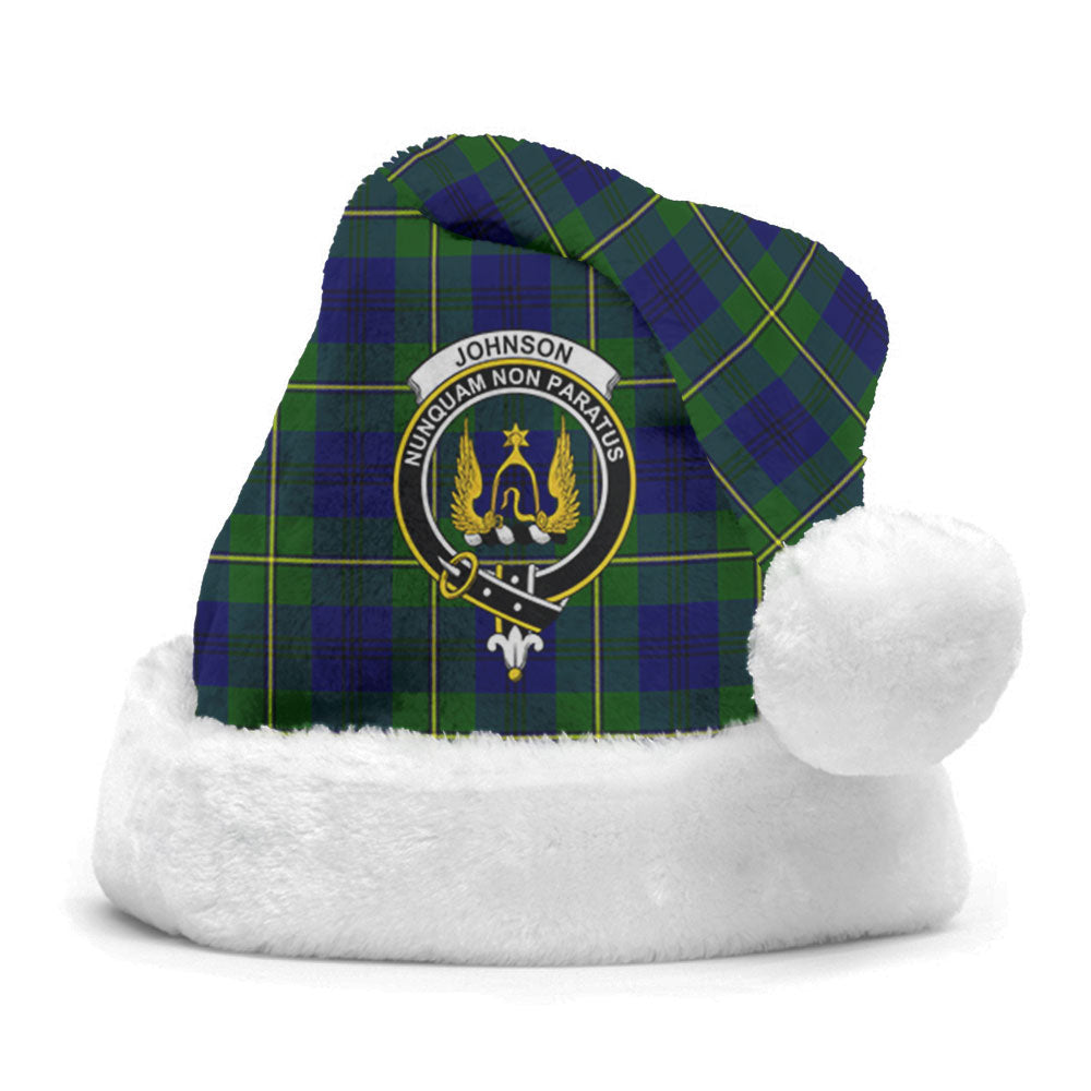 Johnson Modern Tartan Crest Christmas Hat