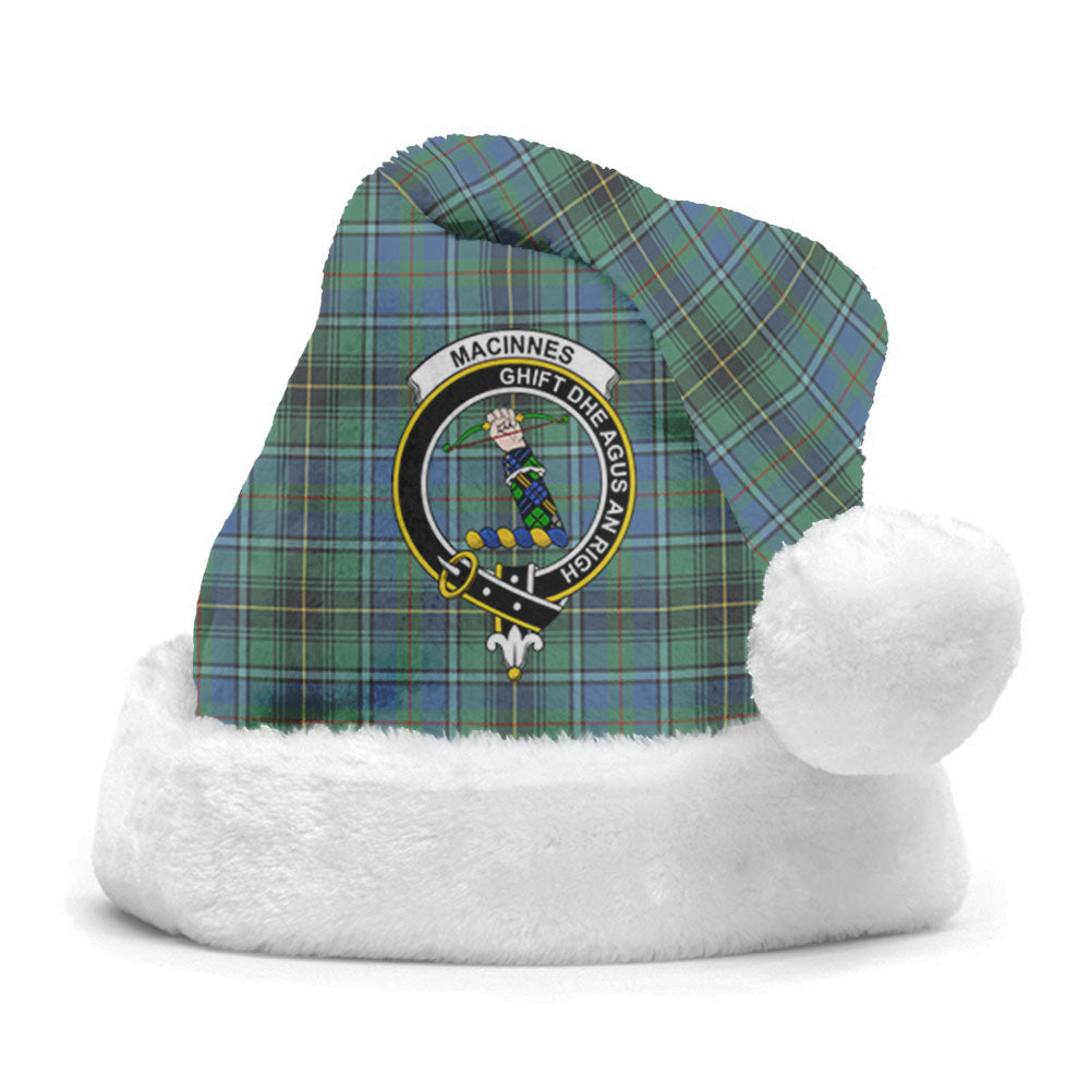 MacInnes Ancient Tartan Crest Christmas Hat