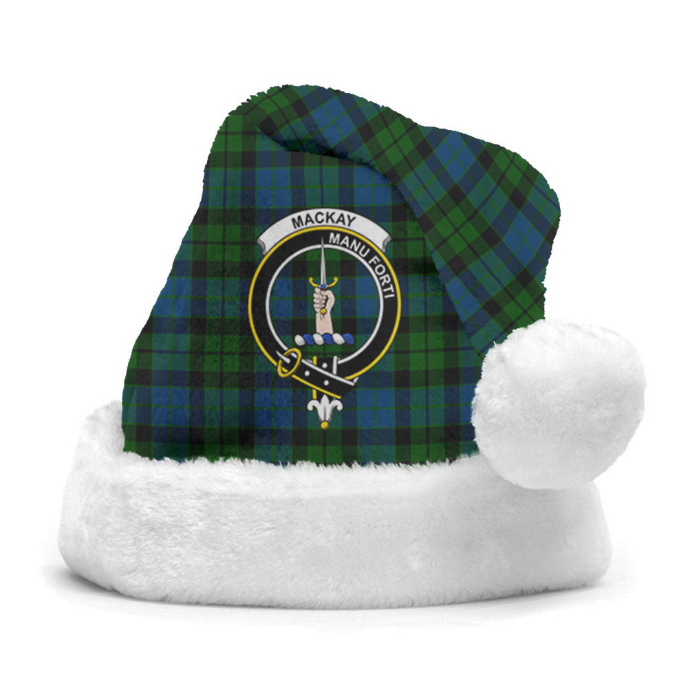 MacKay Modern Tartan Crest Christmas Hat