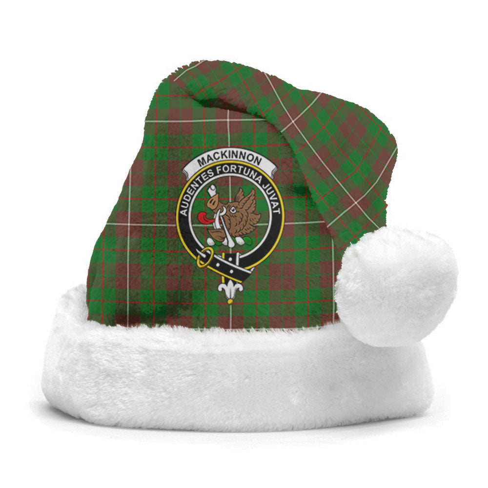 MacKinnon Hunting Modern Tartan Crest Christmas Hat