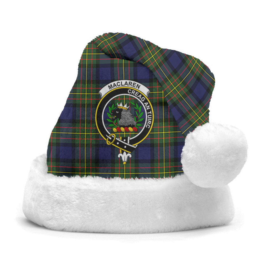 MacLaren Modern Tartan Crest Christmas Hat