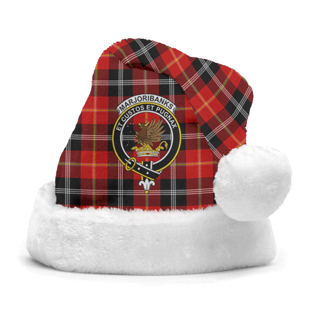 Marjoribanks Tartan Crest Christmas Hat