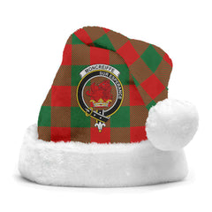 Moncreiffe (or Moncreiff) Tartan Crest Christmas Hat