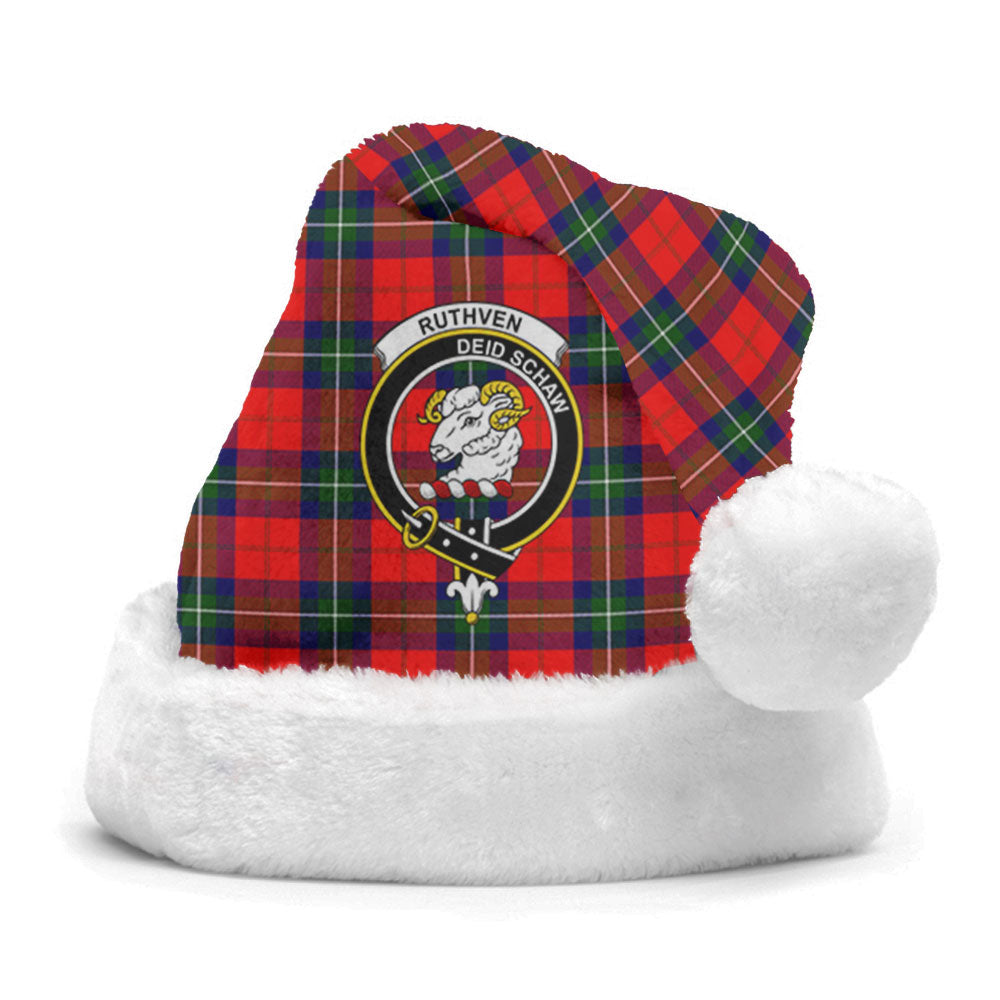 Ruthven Modern Tartan Crest Christmas Hat