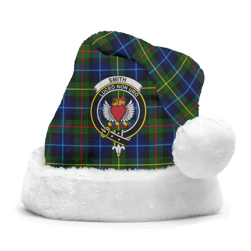 Smith Modern Tartan Crest Christmas Hat