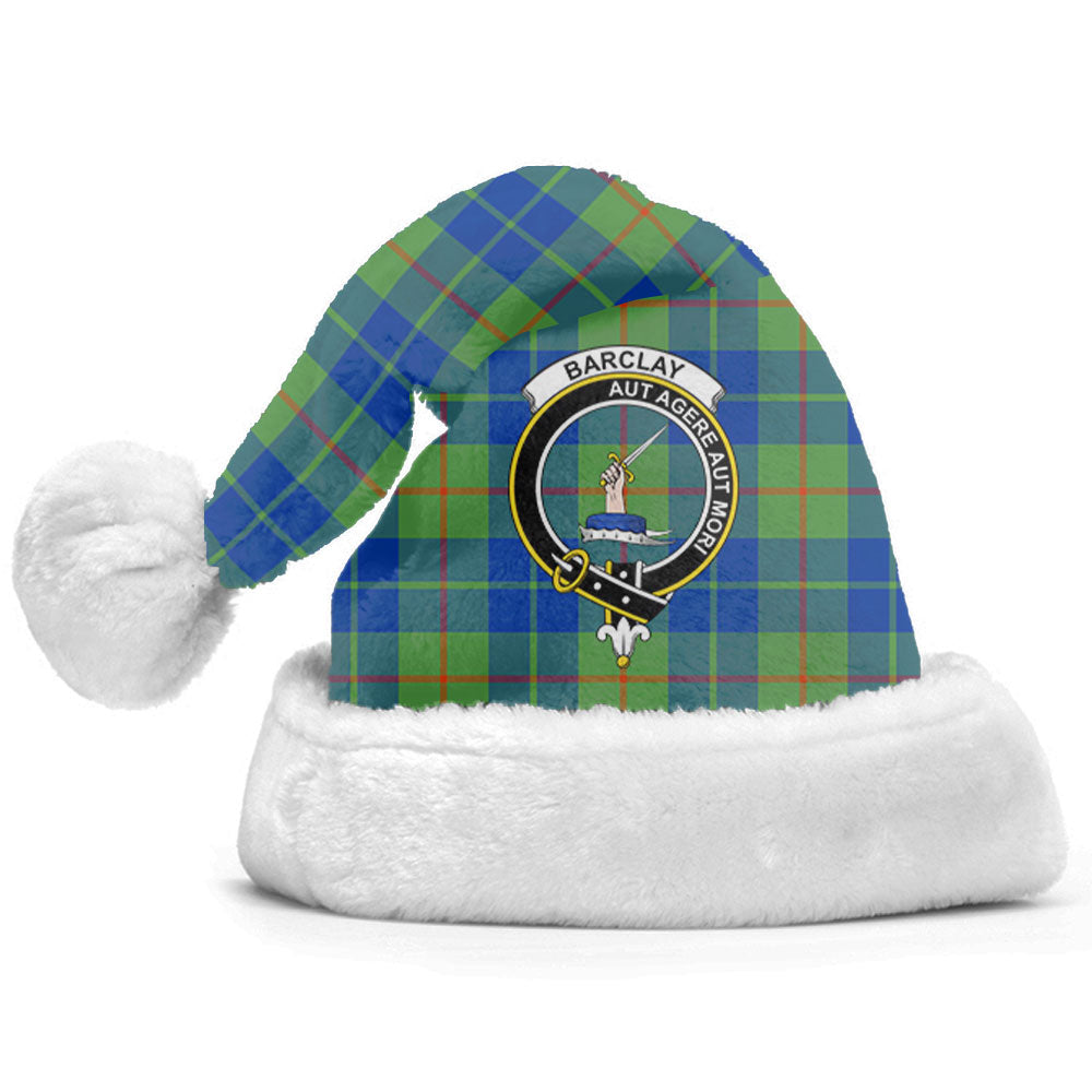 Barclay Hunting Ancient Tartan Crest Christmas Hat