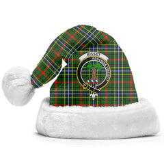 Bisset Tartan Crest Christmas Hat