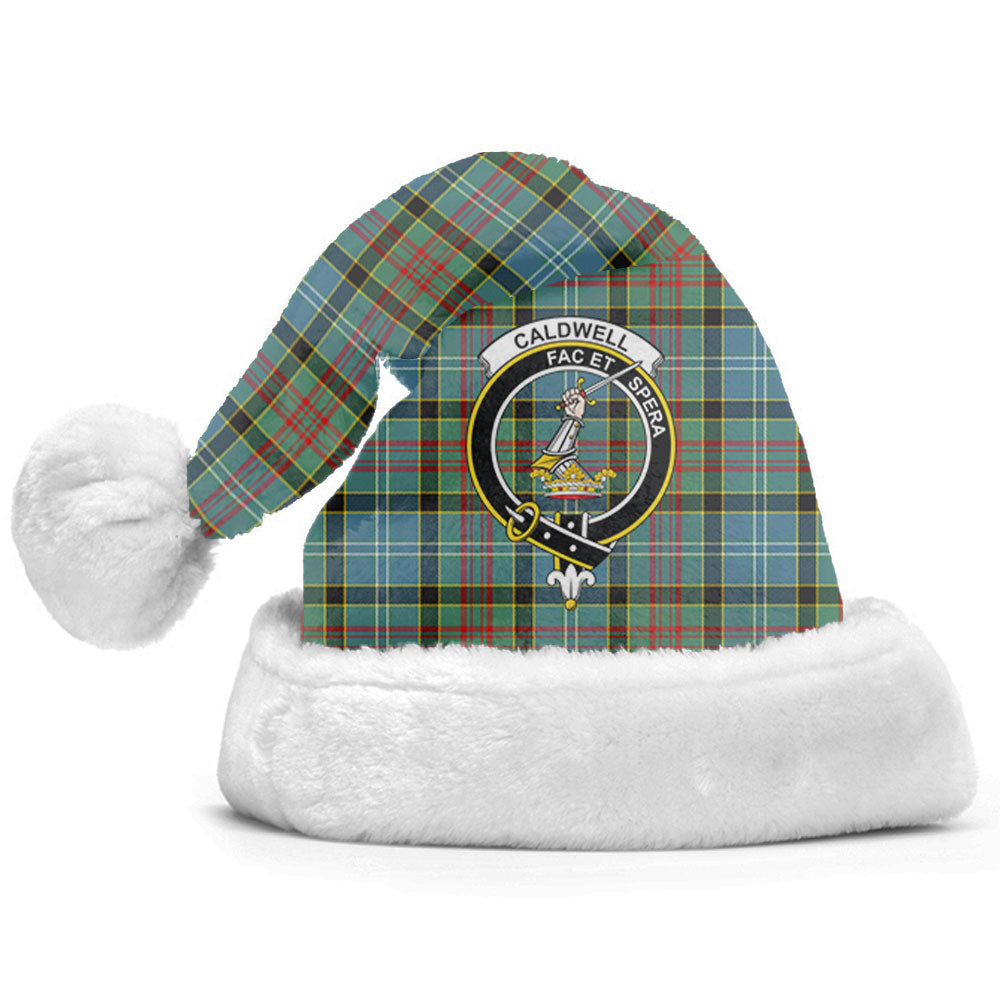 Caldwell Tartan Crest Christmas Hat