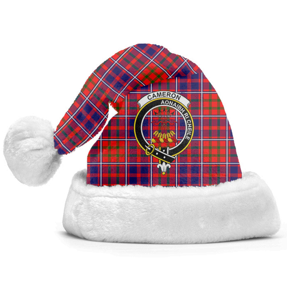 Cameron of Lochiel Modern Tartan Crest Christmas Hat