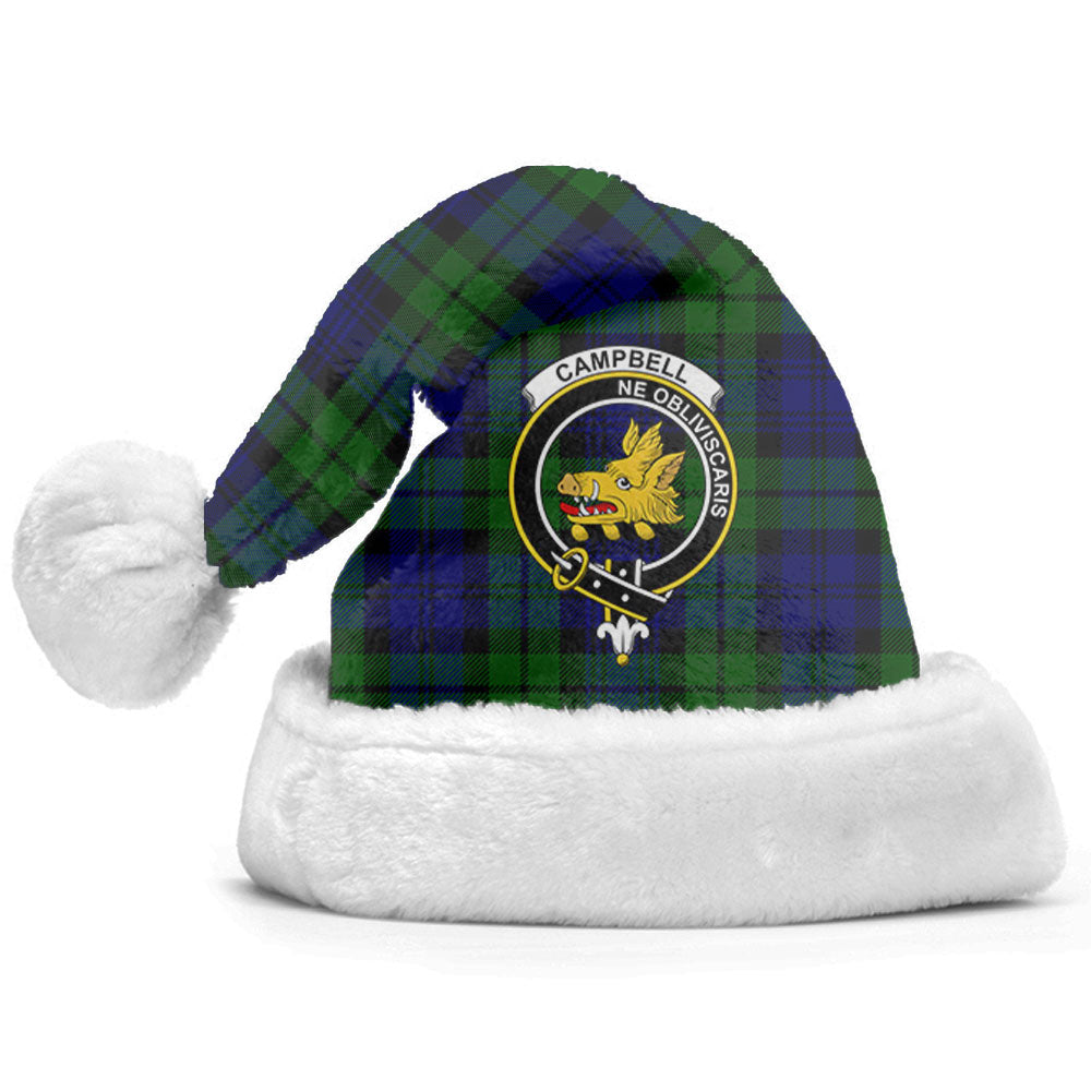 Campbell Modern Tartan Crest Christmas Hat