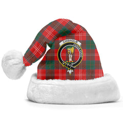 Chisholm Modern Tartan Crest Christmas Hat