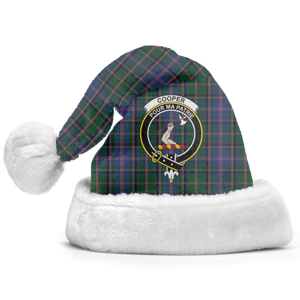 Cooper Tartan Crest Christmas Hat