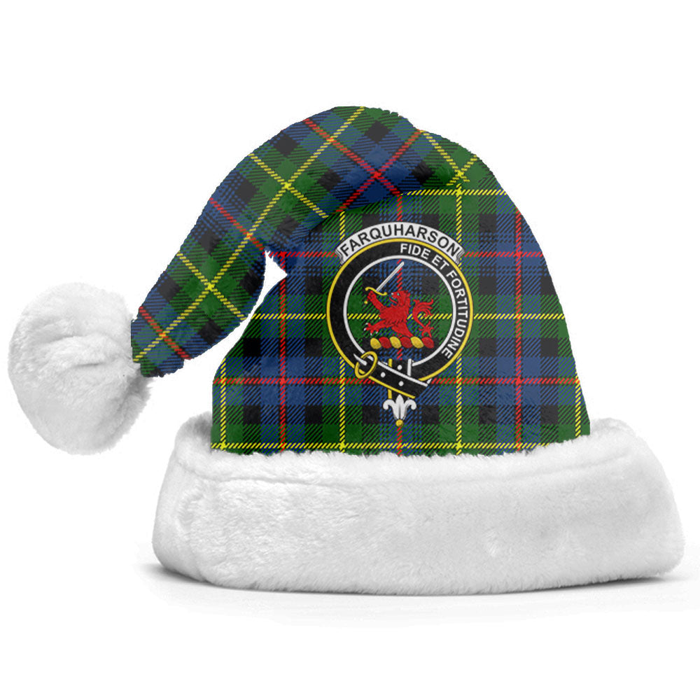 Farquharson Modern Tartan Crest Christmas Hat