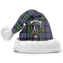 Fletcher Modern Tartan Crest Christmas Hat