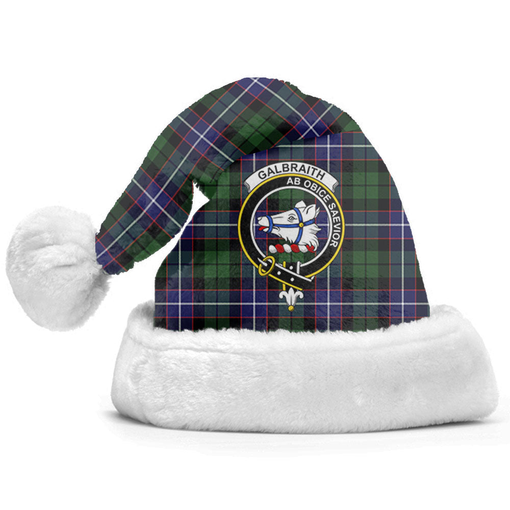 Galbraith Modern Tartan Crest Christmas Hat