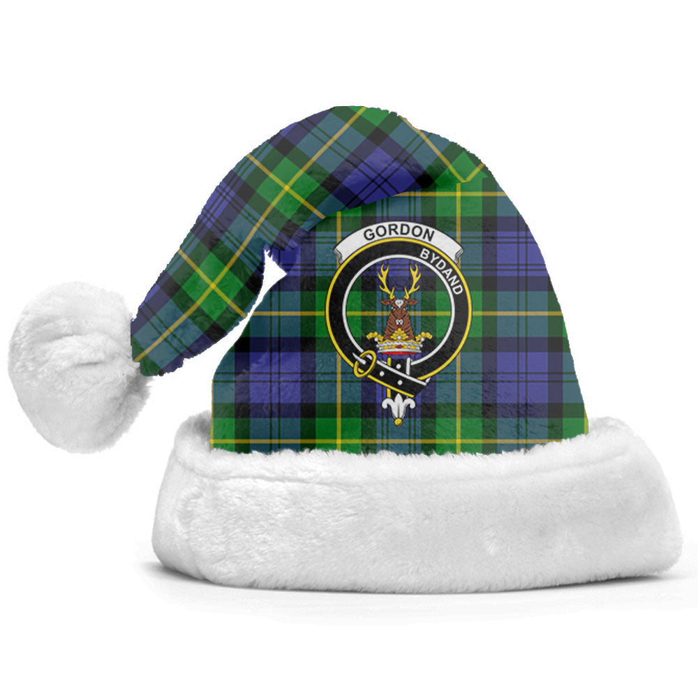 Gordon Modern Tartan Crest Christmas Hat