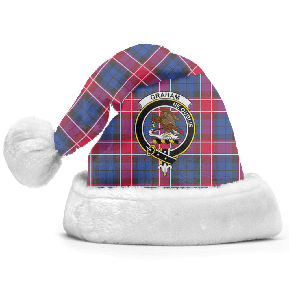 Graham of Menteith Red Tartan Crest Christmas Hat