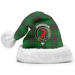 Halkerston Tartan Crest Christmas Hat