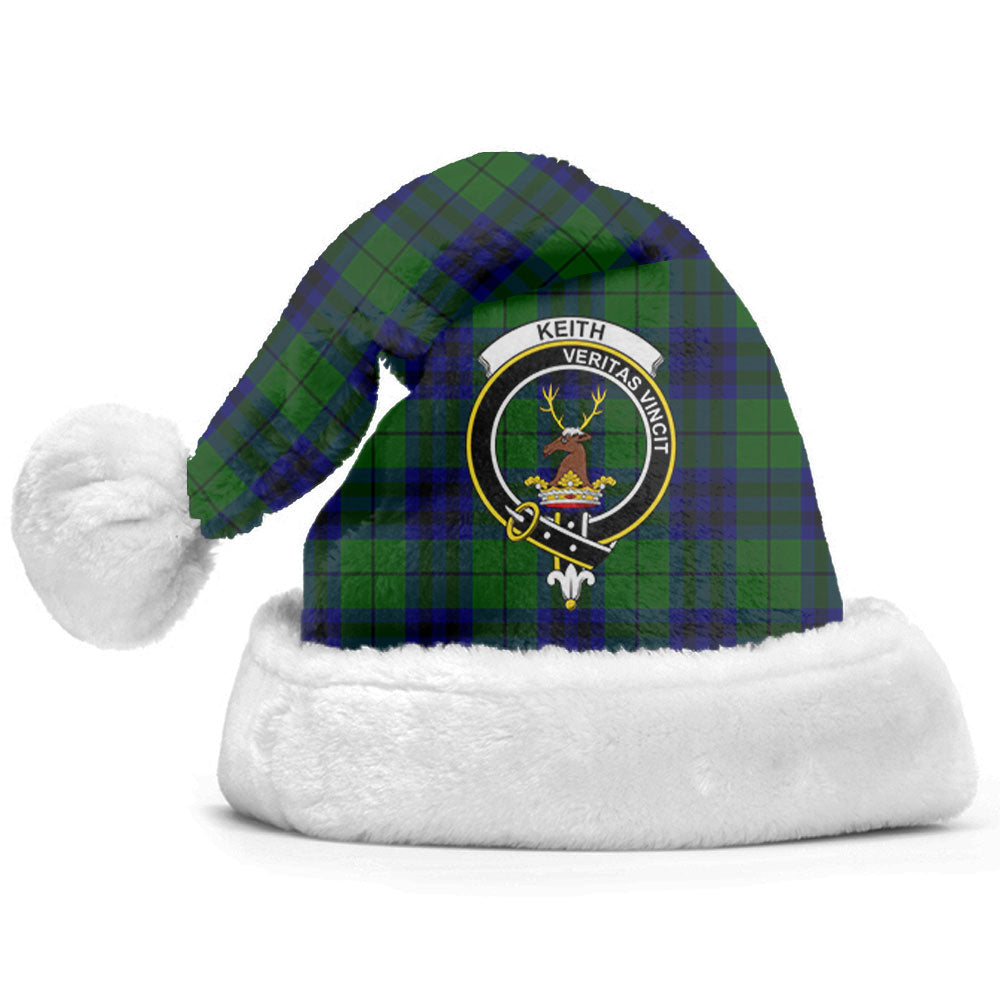Keith Modern Tartan Crest Christmas Hat