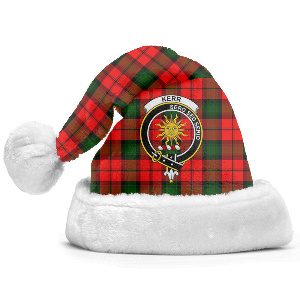 Kerr Modern Tartan Crest Christmas Hat
