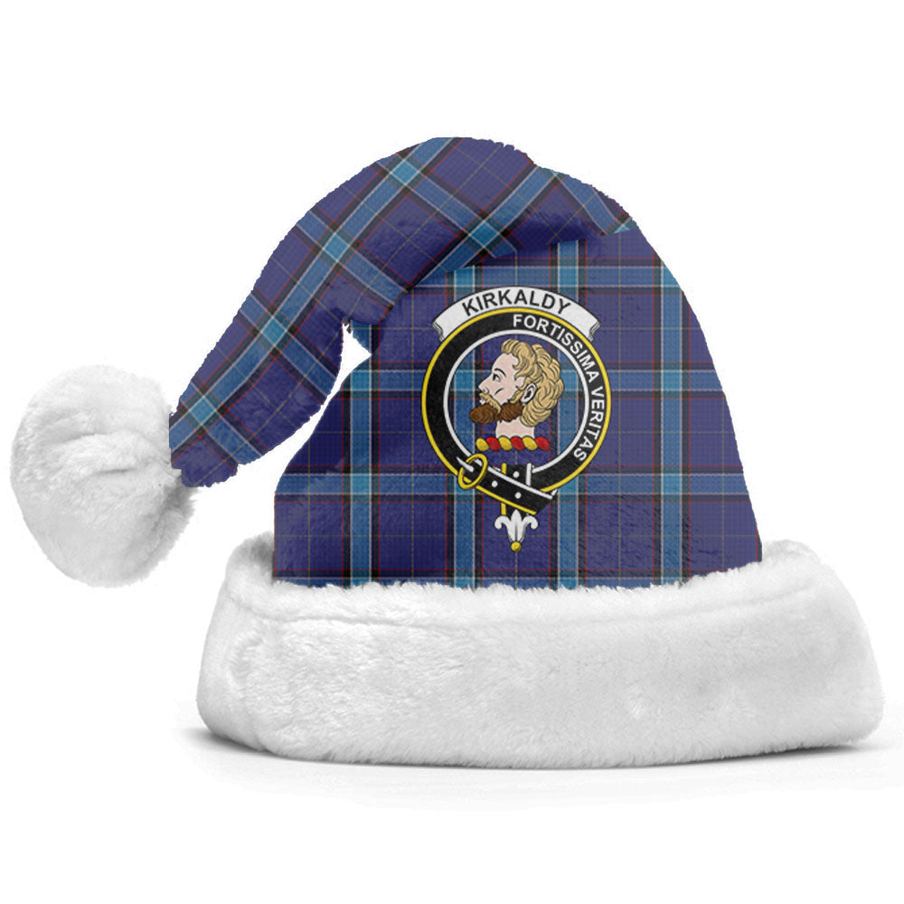 Kirkaldy Tartan Crest Christmas Hat