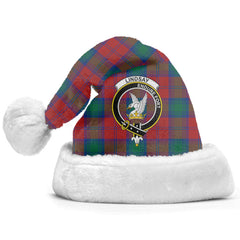 Lindsay Modern Tartan Crest Christmas Hat