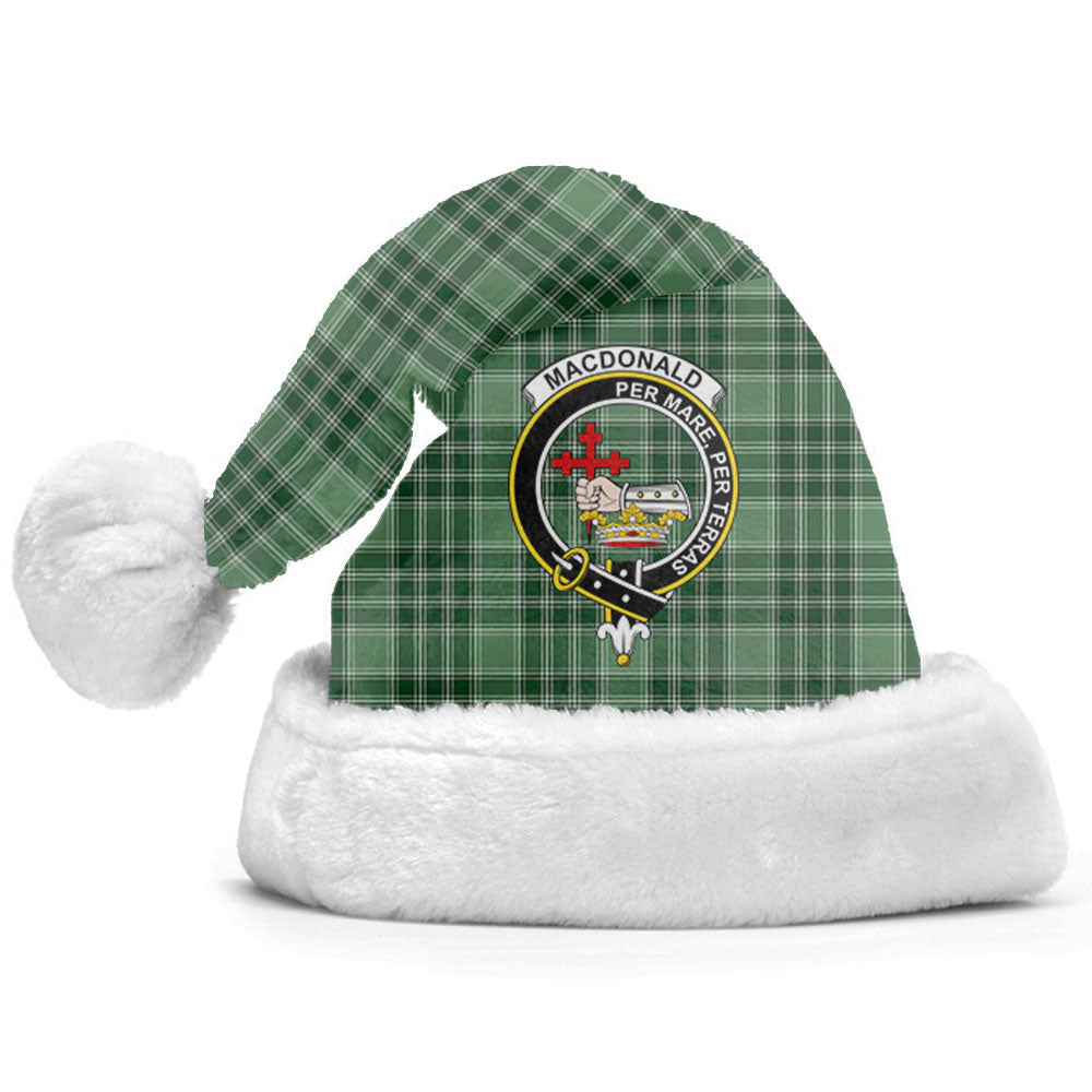 MacDonald Lord of the Isles Hunting Tartan Crest Christmas Hat