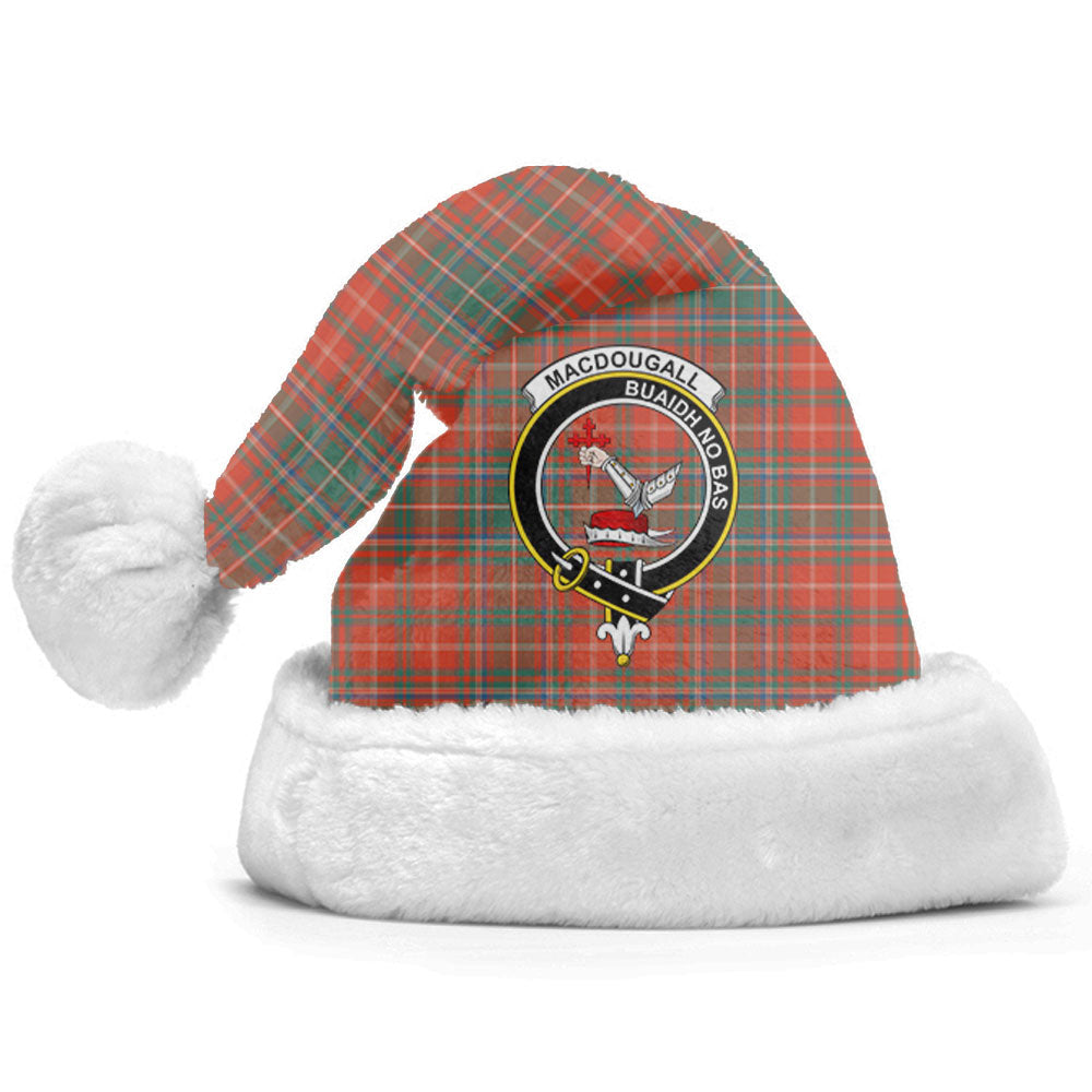 MacDougall Ancient Tartan Crest Christmas Hat