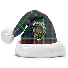 MacKenzie Modern Tartan Crest Christmas Hat