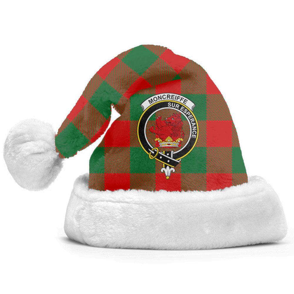 Moncreiffe (or Moncreiff) Tartan Crest Christmas Hat