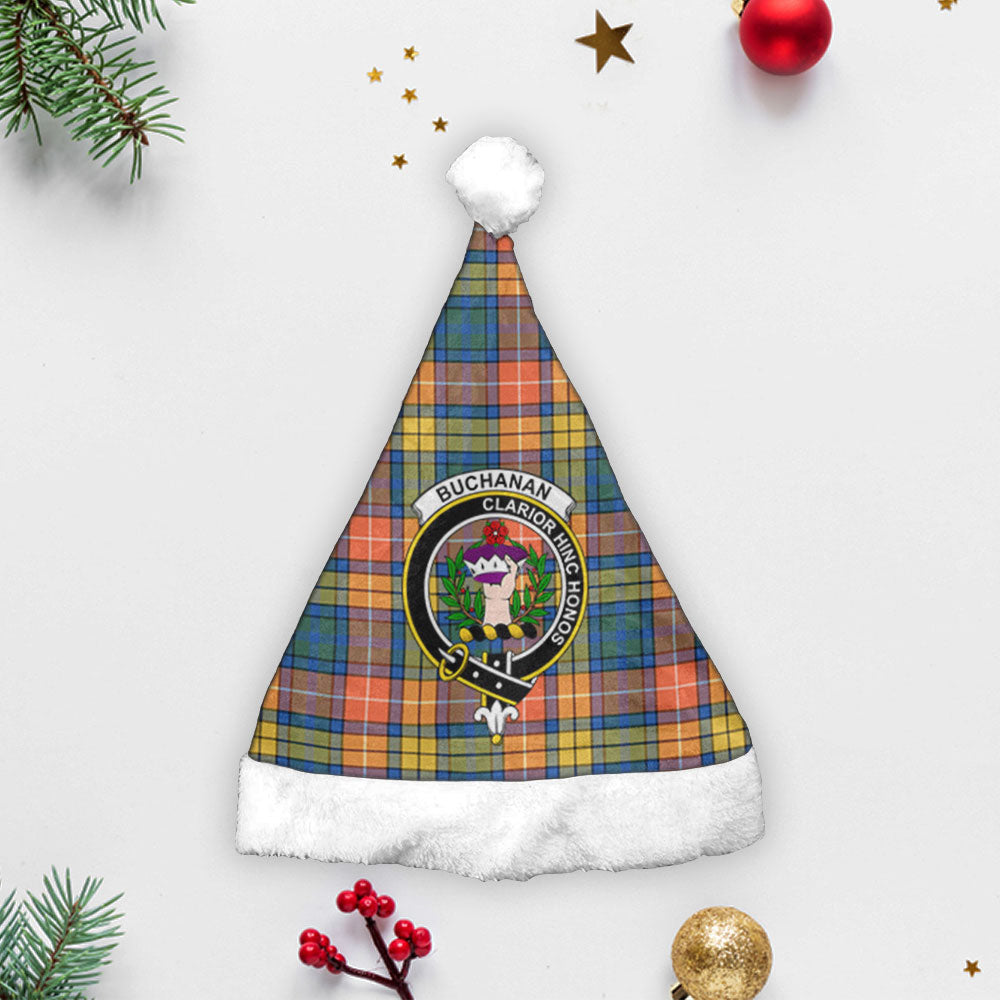 Buchanan Ancient Tartan Crest Christmas Hat