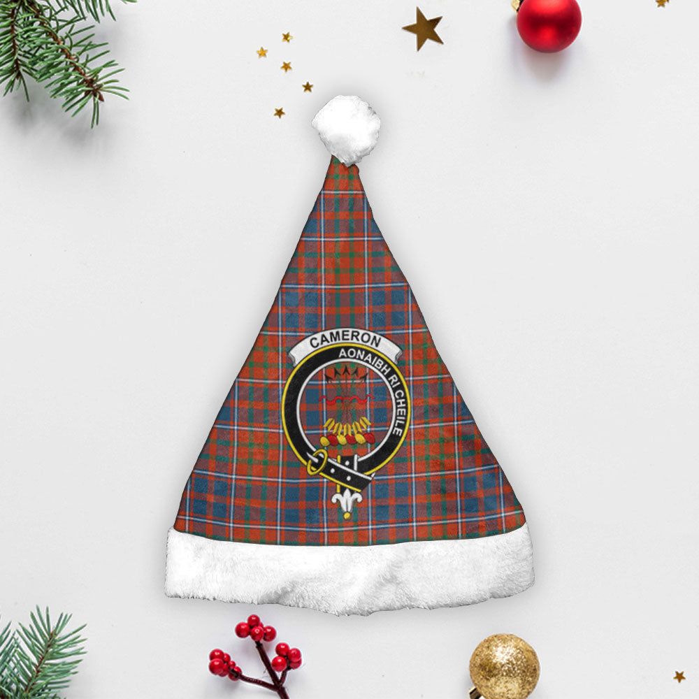 Cameron of Lochiel Ancient Tartan Crest Christmas Hat