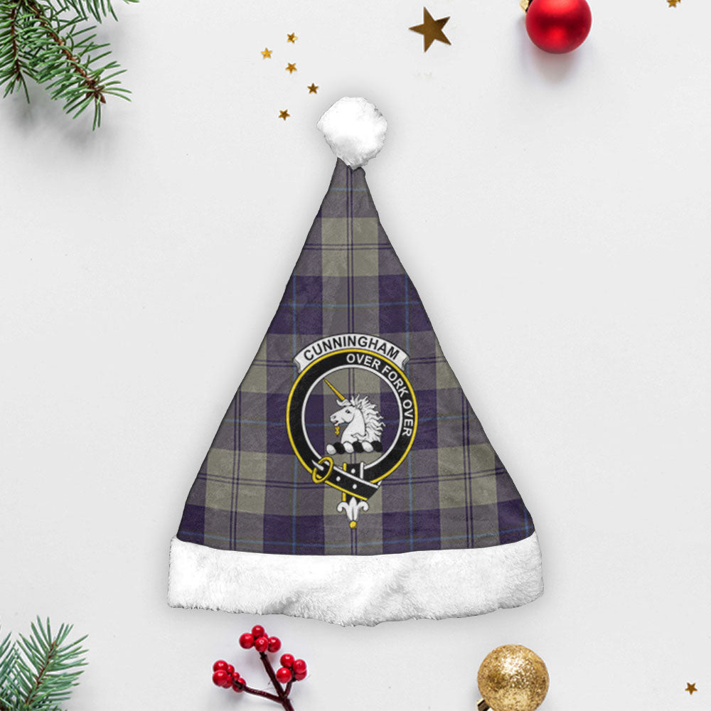 Cunningham Dress Blue Dancers Tartan Crest Christmas Hat