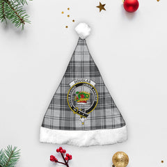 Douglas Grey Modern Tartan Crest Christmas Hat