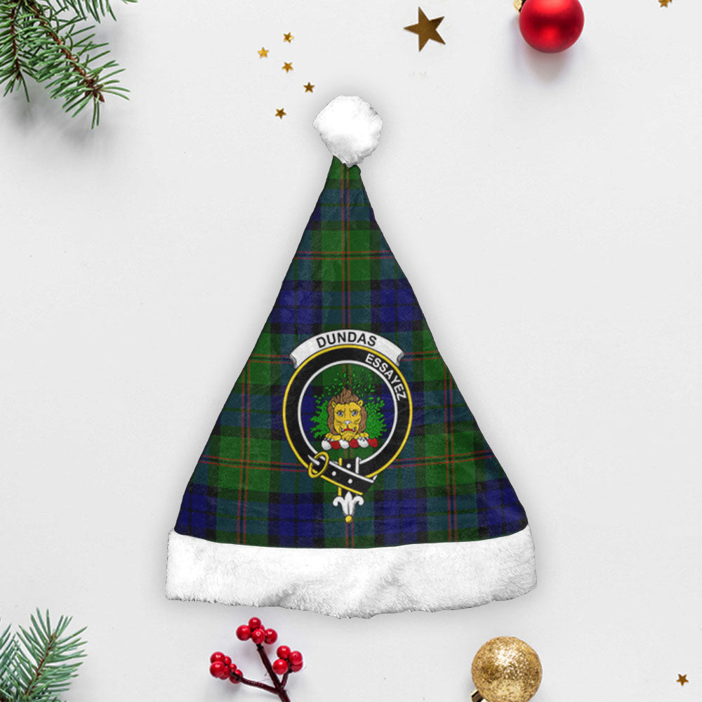 Dundas Modern Tartan Crest Christmas Hat