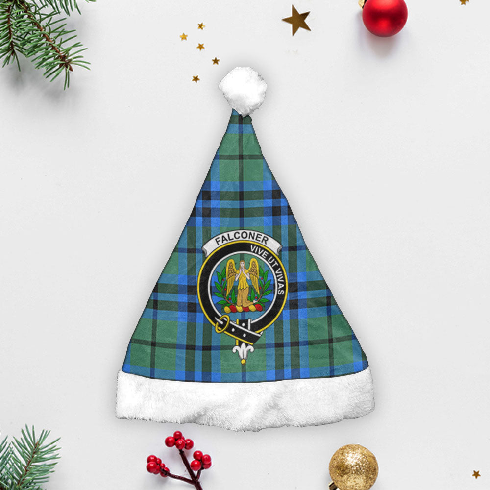 Falconer Tartan Crest Christmas Hat