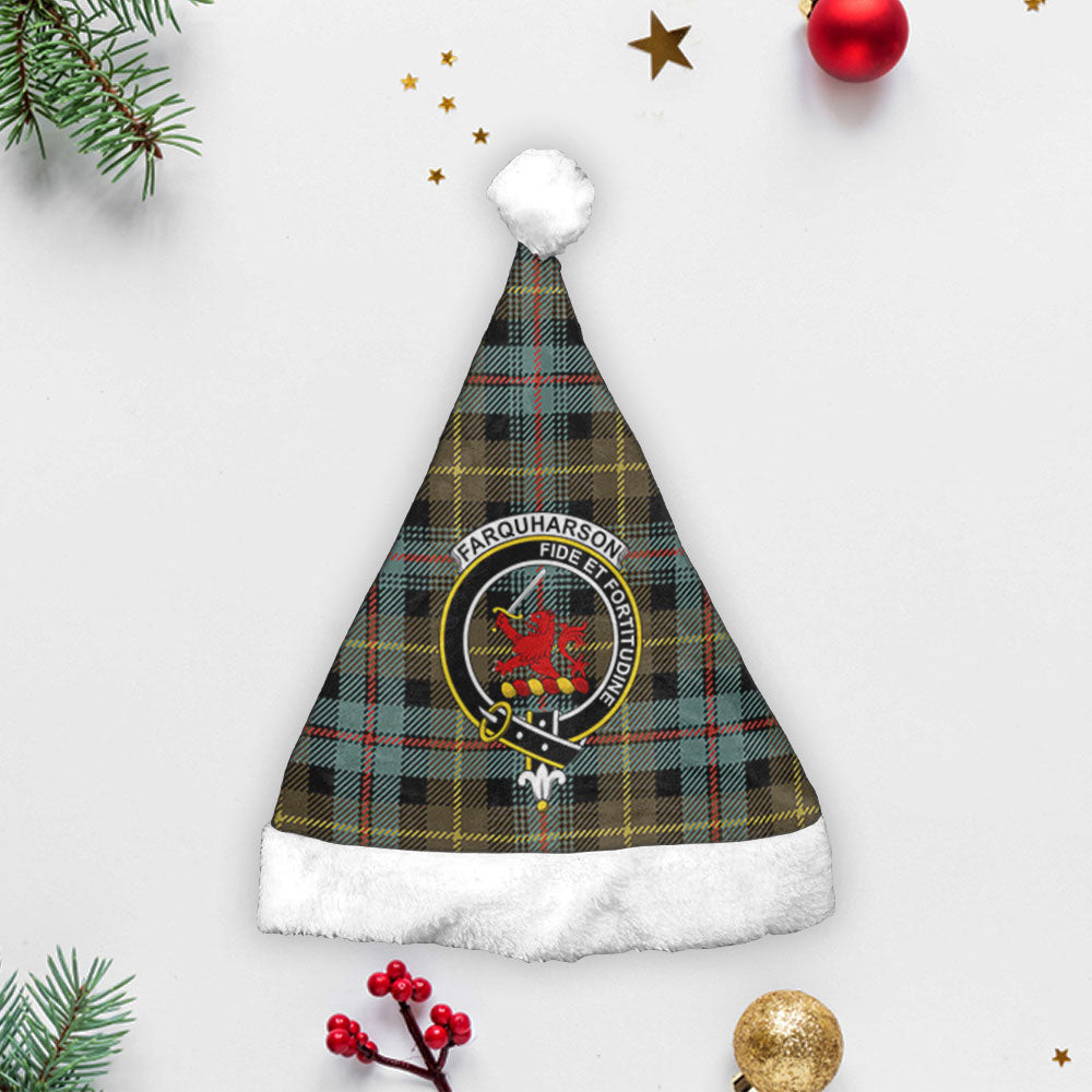 Farquharson Weathered Tartan Crest Christmas Hat