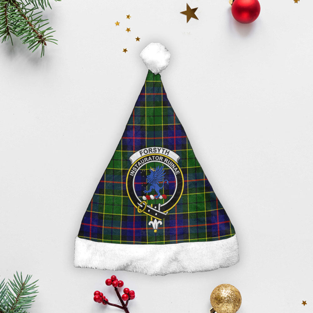 Forsyth Modern Tartan Crest Christmas Hat