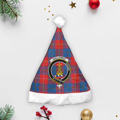 Galloway Red Tartan Crest Christmas Hat