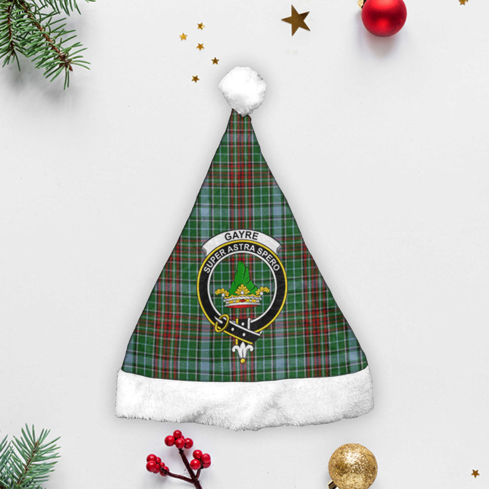 Gayre Tartan Crest Christmas Hat