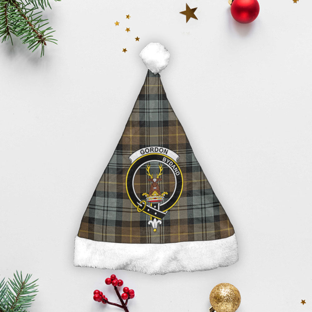 Gordon Weathered Tartan Crest Christmas Hat